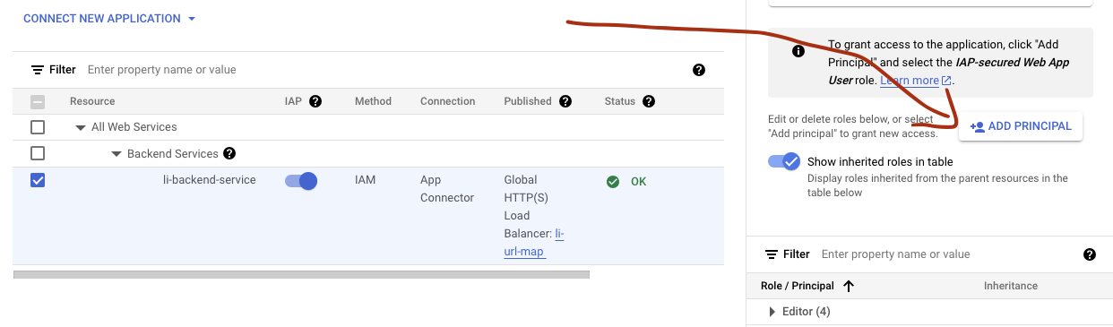 Grant user access