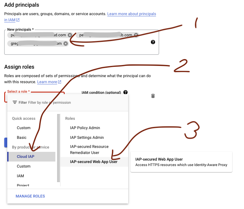 Grant user access